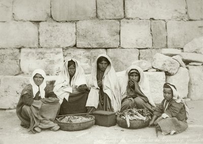 A Group of Fellahin at the End of the Market by Bonfils Studio